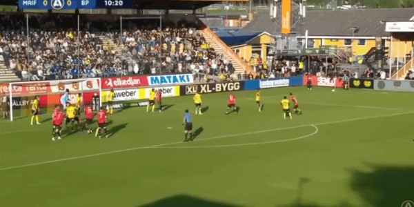 ⚽瑞典超半场：曼奈建功，米亚尔比暂1-0布洛马波卡纳