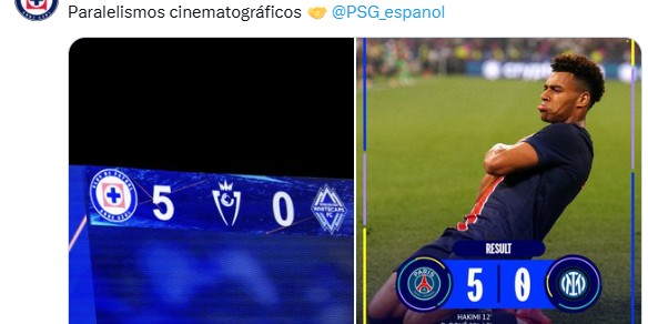 蓝十字5-0领先温哥华白浪，球队官方发文：致敬欧冠决赛